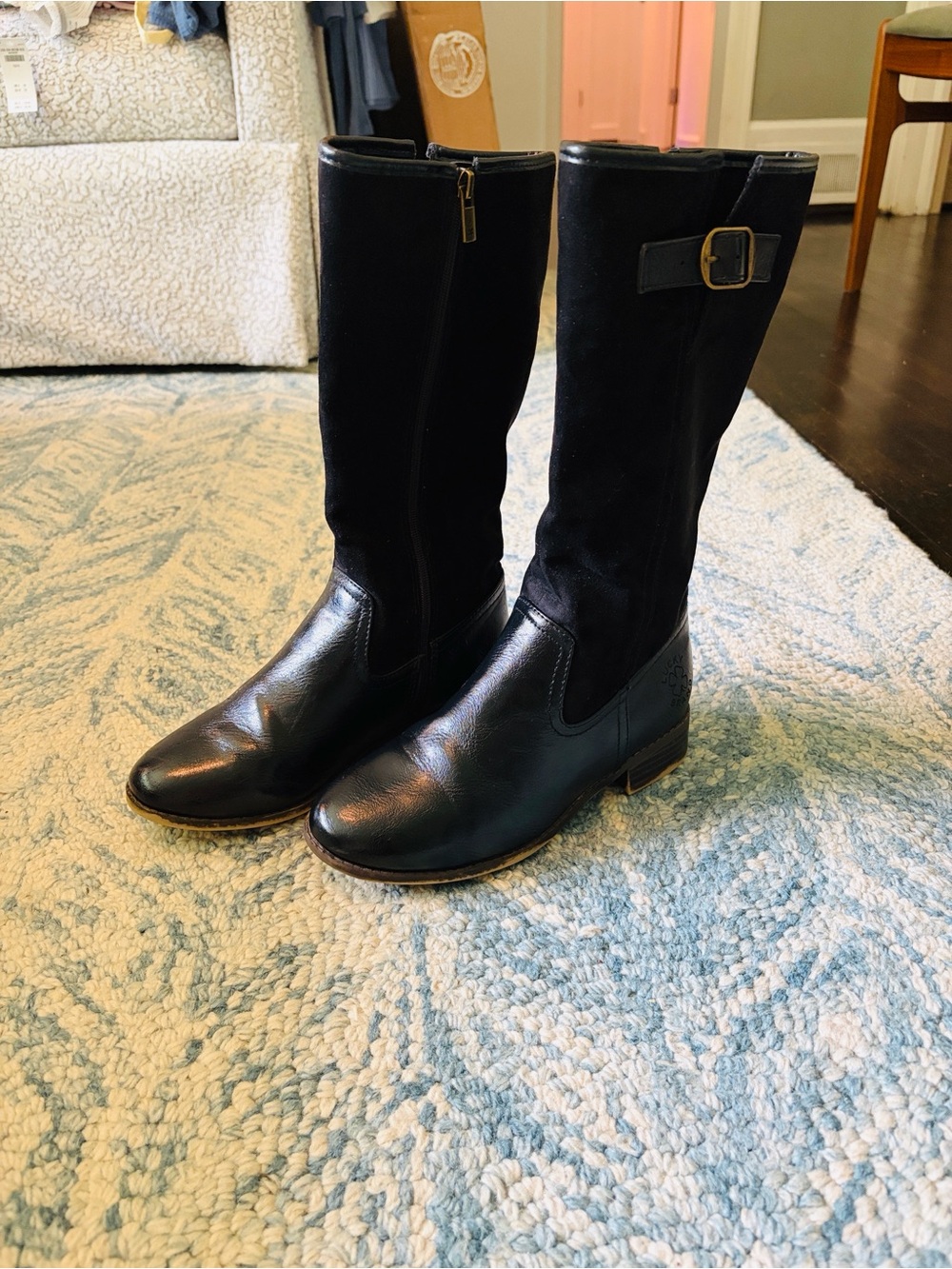 Lucky Brand Black Girls' Knee-High Boots